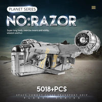 Thumbnail for Building Blocks MOC 21023 UCS Star Wars The Razor Crest Spaceship Bricks Toy Construction Set Toys - 9