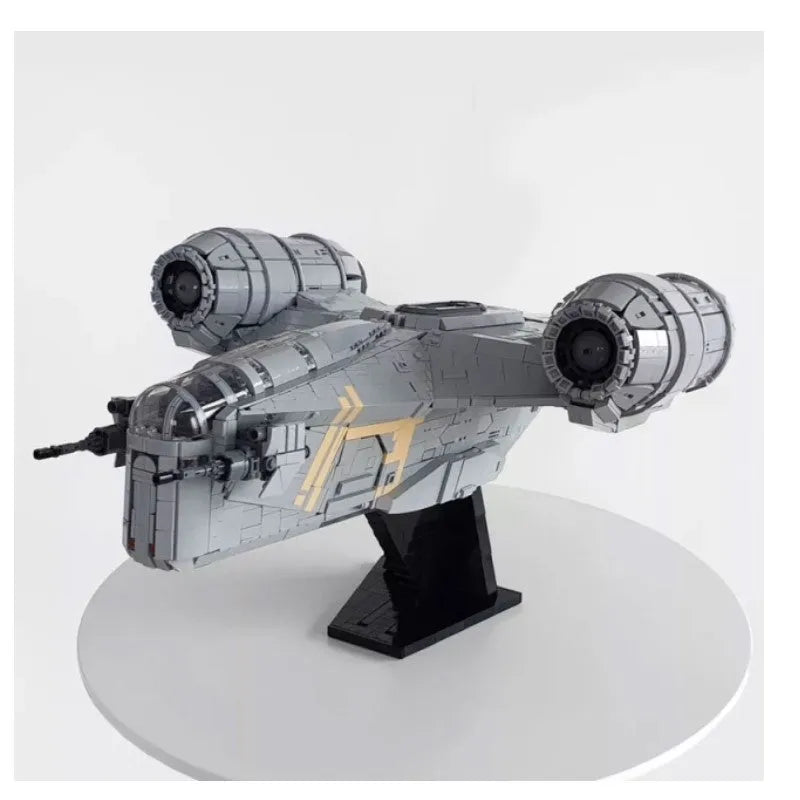Building Blocks MOC 21023 UCS Star Wars The Razor Crest Spaceship Bricks Toy Construction Set Toys - 4