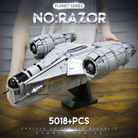Thumbnail for Building Blocks MOC 21023 UCS Star Wars The Razor Crest Spaceship Bricks Toy Construction Set Toys - 10