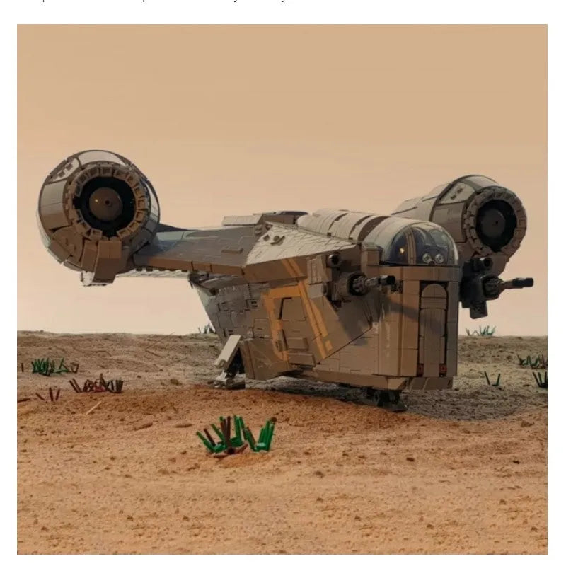 Building Blocks MOC 21023 UCS Star Wars The Razor Crest Spaceship Bricks Toy Construction Set Toys - 5