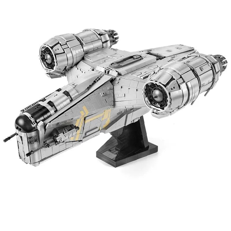 Building Blocks MOC 21023 UCS Star Wars The Razor Crest Spaceship Bricks Toy Construction Set Toys - 1