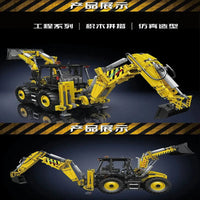 Thumbnail for Building Blocks Tech Motorized MOC RC Excavator loader Bulldozer Truck Bricks Toy - 4