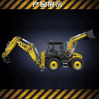 Thumbnail for Building Blocks Tech Motorized MOC RC Excavator loader Bulldozer Truck Bricks Toy - 9