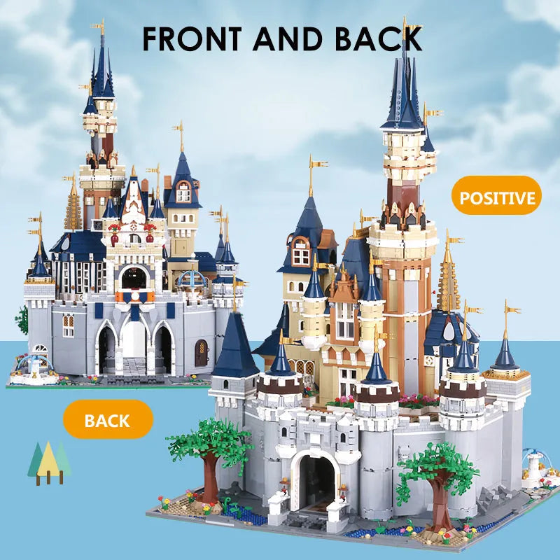 Building Blocks Expert Creator Girl Princess MOC Paradise Castle Bricks Toy Construction Set Toys - 7