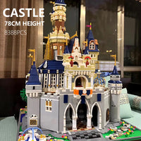 Thumbnail for Building Blocks Expert Creator Girl Princess MOC Paradise Castle Bricks Toy Construction Set Toys - 8