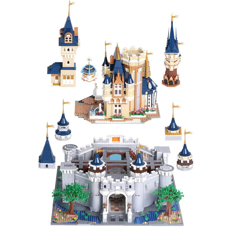 Building Blocks Expert Creator Girl Princess MOC Paradise Castle Bricks Toy Construction Set Toys - 12