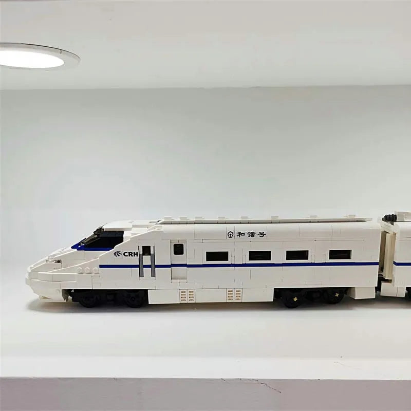 Building Blocks Tech Motorized Railway RC High-Speed CRH2 Train Bricks Toy Construction Set Toys - 11