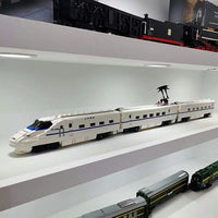 Thumbnail for Building Blocks Tech Motorized Railway RC High - Speed CRH2 Train Bricks Toy - 10