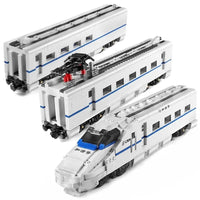 Thumbnail for Building Blocks Tech Motorized Railway RC High - Speed CRH2 Train Bricks Toy - 6