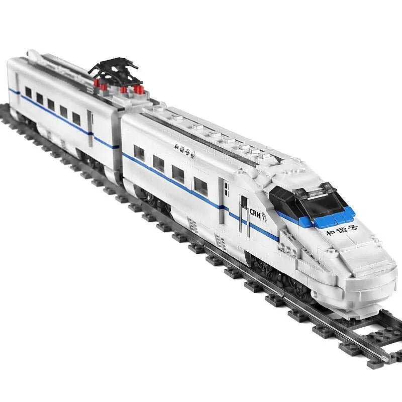 Building Blocks Tech Motorized Railway RC High - Speed CRH2 Train Bricks Toy - 7