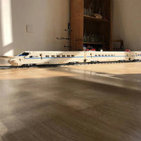 Thumbnail for Building Blocks Tech Motorized Railway RC High - Speed CRH2 Train Bricks Toy - 12