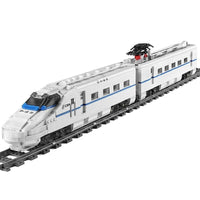 Thumbnail for Building Blocks Tech Motorized Railway RC High - Speed CRH2 Train Bricks Toy - 8