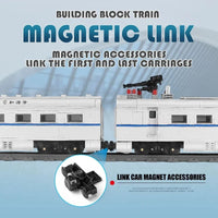 Thumbnail for Building Blocks Tech Motorized Railway RC High-Speed CRH2 Train Bricks Toy Construction Set Toys - 4