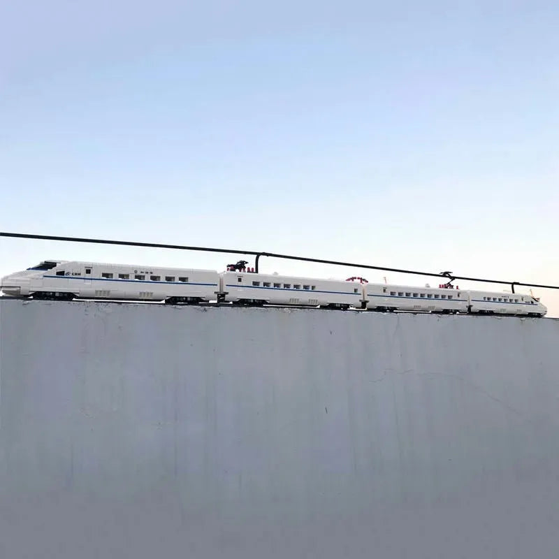 Building Blocks Tech Motorized Railway RC High-Speed CRH2 Train Bricks Toy Construction Set Toys - 13