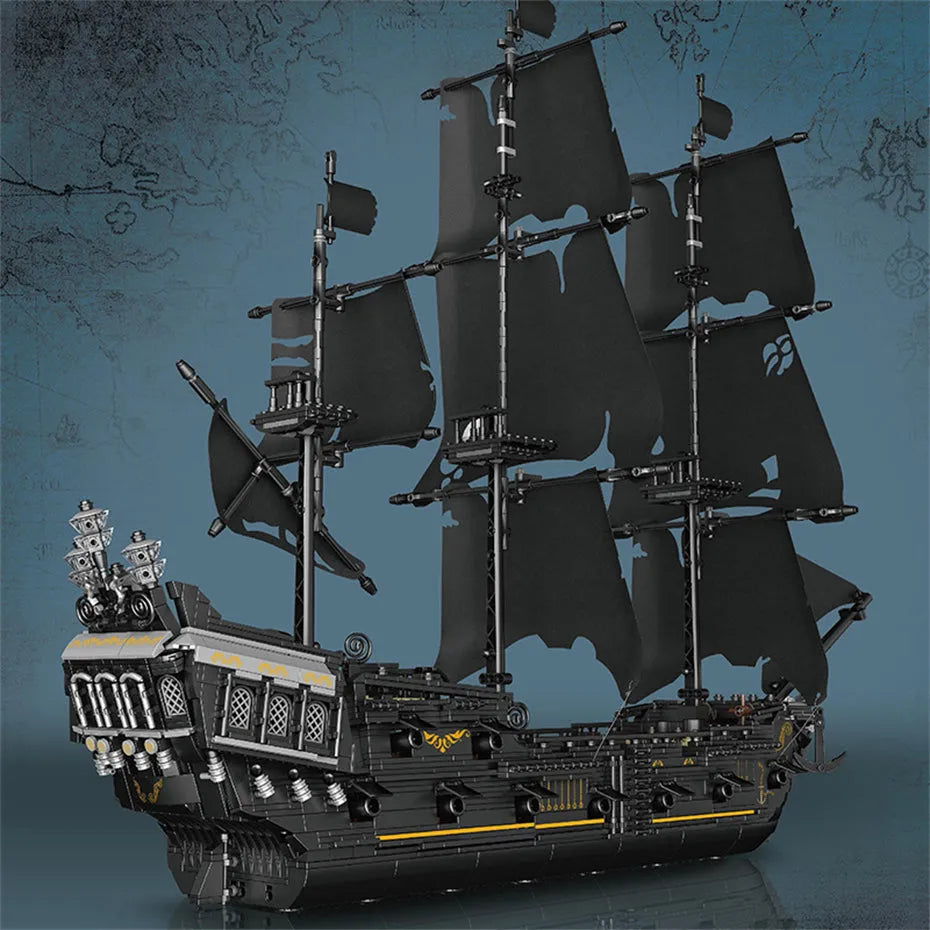 Building Blocks Pirate Of Caribbean MOC The Black Pearl Bricks Toys - 3