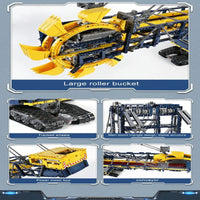Thumbnail for Building Blocks Motorized RC Bucket Wheel Excavator Bricks Toy 17006 EU - 6