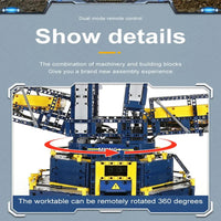 Thumbnail for Building Blocks Motorized RC Bucket Wheel Excavator Bricks Toy 17006 EU - 9