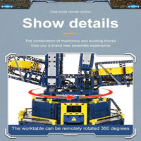 Thumbnail for Building Blocks Motorized RC Bucket Wheel Excavator Bricks Toy 17006 EU Construction Set Toys - 9