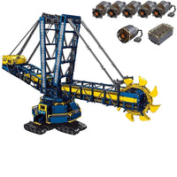Thumbnail for Building Blocks Motorized RC Bucket Wheel Excavator Bricks Toy 17006 EU Construction Set Toys - 12