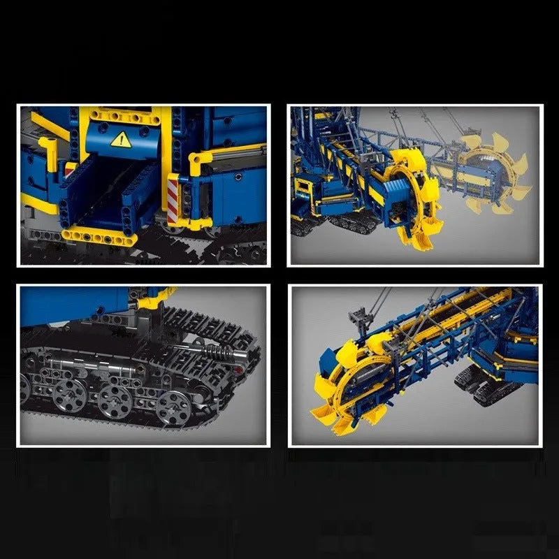 Building Blocks Motorized RC Bucket Wheel Excavator Bricks Toy 17006 EU Construction Set Toys - 13