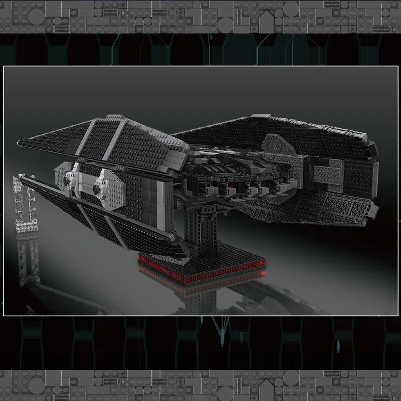 Building Blocks Star Wars UCS MOC Kylo Ren Tie Fighter Bricks Toy EU Construction Set Toys - 9