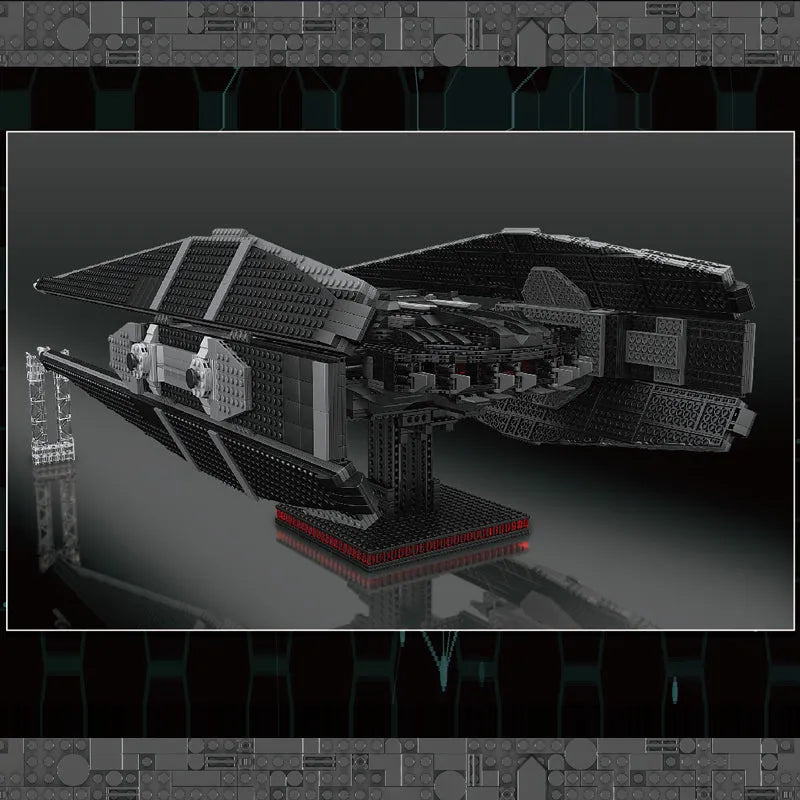 Building Blocks Star Wars UCS MOC Kylo Ren Tie Fighter Bricks Toy EU - 9