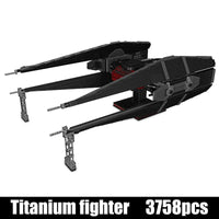 Thumbnail for Building Blocks Star Wars UCS MOC Kylo Ren Tie Fighter Bricks Toy EU Construction Set Toys - 4