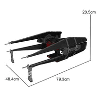 Thumbnail for Building Blocks Star Wars UCS MOC Kylo Ren Tie Fighter Bricks Toy EU Construction Set Toys - 7