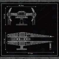 Thumbnail for Building Blocks Star Wars UCS MOC Kylo Ren Tie Fighter Bricks Toy EU - 11
