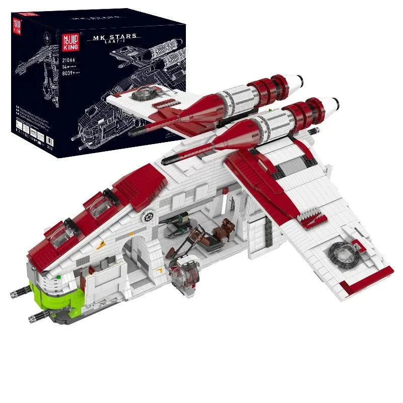 Building Blocks Star Wars UCS MOC Republic Gunship Cruiser Bricks Toys - 2