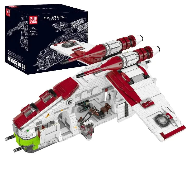 Building Blocks MOC Star Wars UCS Republic Gunship Cruiser Bricks Toy - 3