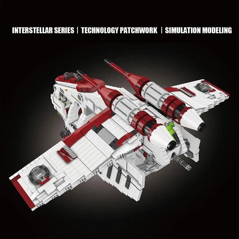 Building Blocks Star Wars UCS MOC Republic Gunship Cruiser Bricks Toys - 5