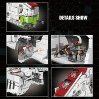 Thumbnail for Building Blocks Star Wars UCS MOC Republic Gunship Cruiser Bricks Toys - 6