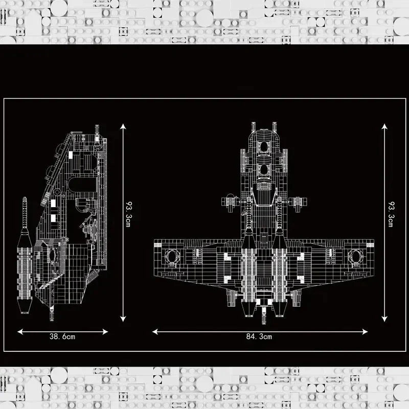 Building Blocks MOC Star Wars UCS Republic Gunship Cruiser Bricks Toy Construction Set Toys - 9