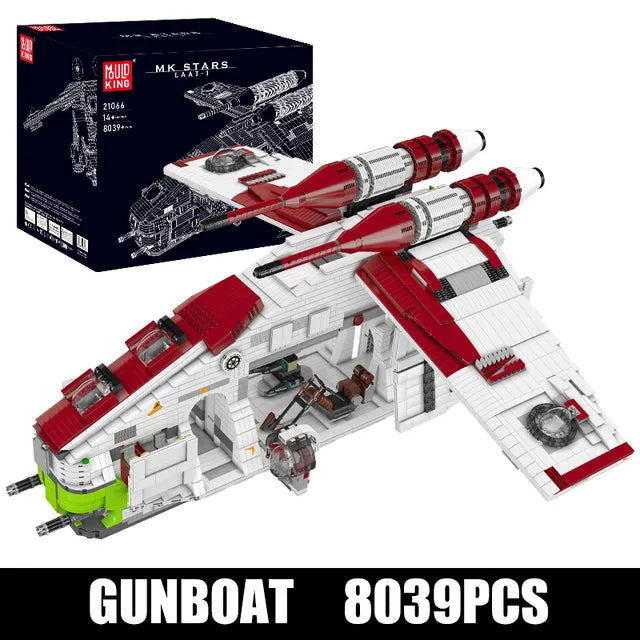 Building Blocks Star Wars UCS MOC Republic Gunship Cruiser Bricks Toys - 1
