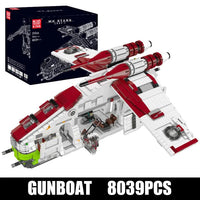 Thumbnail for Building Blocks Star Wars UCS MOC Republic Gunship Cruiser Bricks Toys - 1