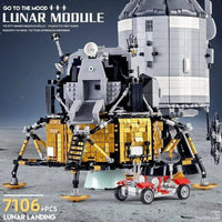 Thumbnail for Building Blocks Creator UCS USA Apollo 11 Spacecraft Lunar Landing Bricks Toy Construction Set Toys - 10