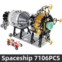 Thumbnail for Building Blocks Creator UCS USA Apollo 11 Spacecraft Lunar Landing Bricks Toy Construction Set Toys - 3