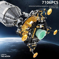Thumbnail for Building Blocks Creator UCS USA Apollo 11 Spacecraft Lunar Landing Bricks Toy Construction Set Toys - 9