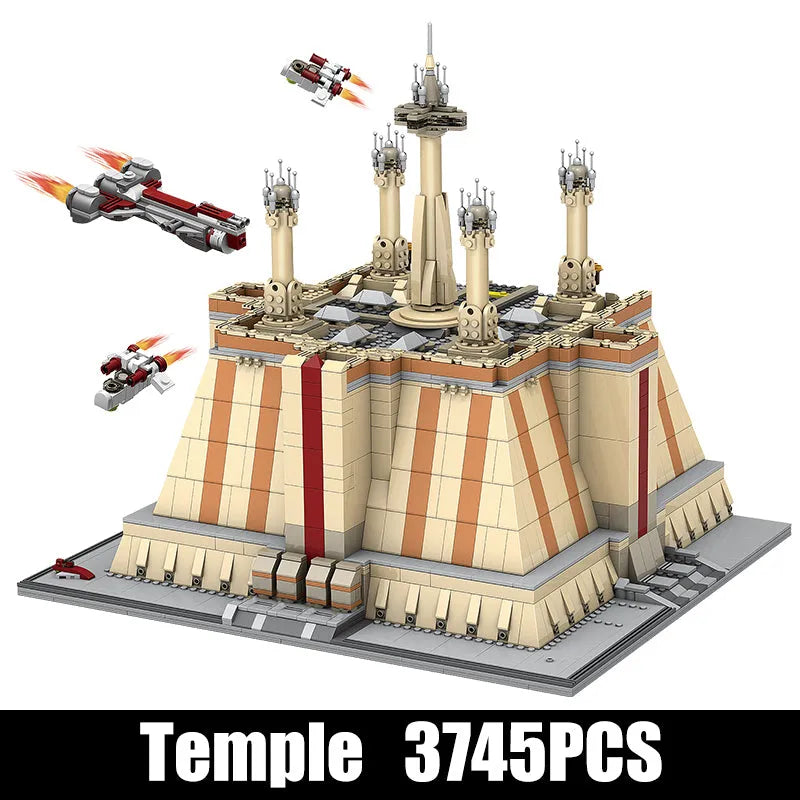 Building Blocks MOC Star Wars UCS The Jedi Temple Building Bricks Toys EU Construction Set Toys - 3