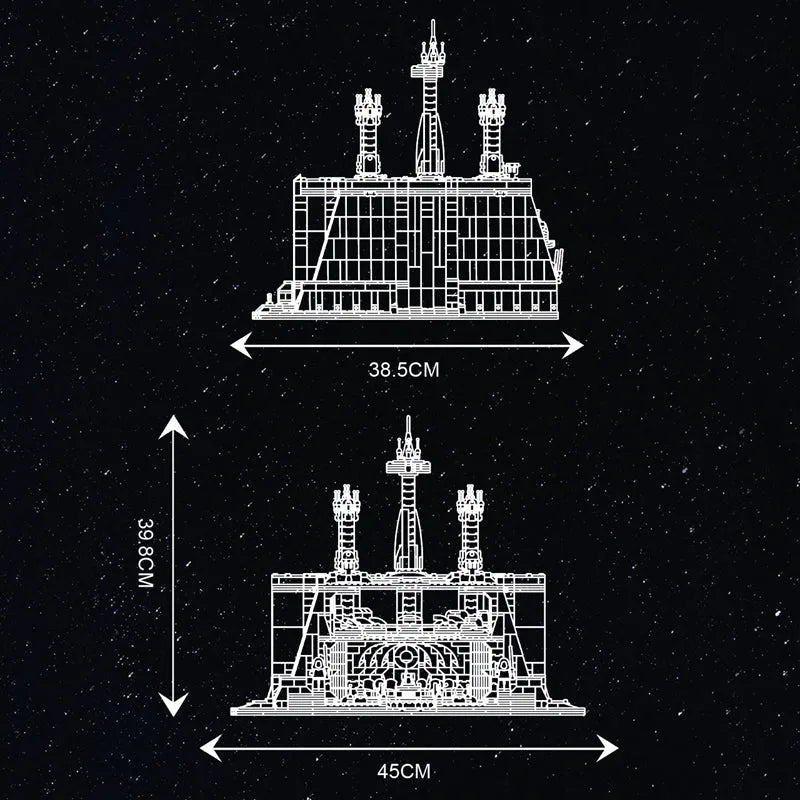Building Blocks MOC Star Wars UCS The Jedi Temple Building Bricks Toys EU Construction Set Toys - 6