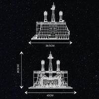 Thumbnail for Building Blocks MOC Star Wars UCS The Jedi Temple Building Bricks Toys EU Construction Set Toys - 6