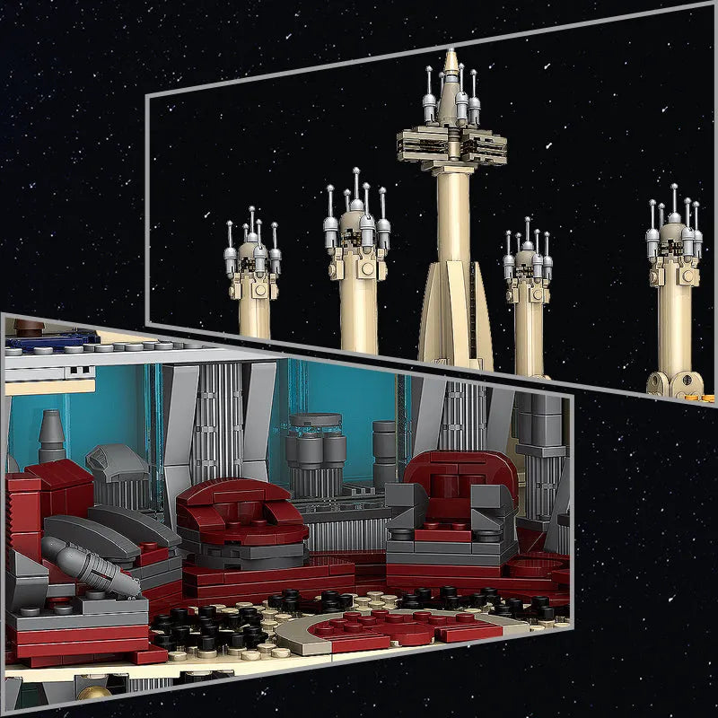 Building Blocks Star Wars MOC UCS Jedi Temple Bricks Toy 21036 - 5