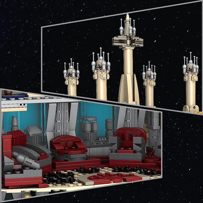 Building Blocks MOC Star Wars UCS The Jedi Temple Building Bricks Toys EU Construction Set Toys - 5