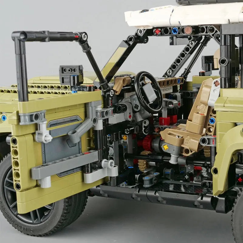 Building Blocks Tech Off - Road AWD MOC Land Rover Defender Bricks Toys - 8