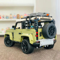 Thumbnail for Building Blocks Tech Off - Road AWD MOC Land Rover Defender Bricks Toys - 15