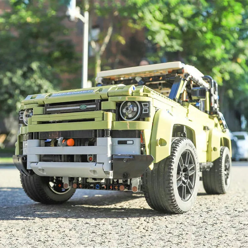 Building Blocks Tech Off - Road AWD MOC Land Rover Defender Bricks Toys - 10