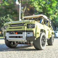 Thumbnail for Building Blocks Tech Off-Road AWD MOC Land Rover Defender Bricks Toys - 10