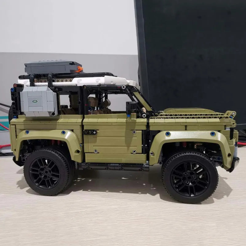 Building Blocks Tech Off - Road AWD MOC Land Rover Defender Bricks Toys - 9