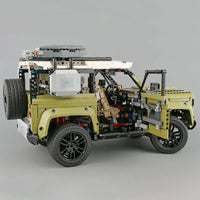 Thumbnail for Building Blocks Tech Off - Road AWD MOC Land Rover Defender Bricks Toys - 17